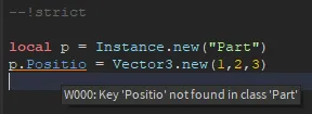"Positio not found in class Part"